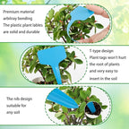 Plant Labels Tags 200Pcs T-Type Plant Markers Plastic Plant Label Garden Labels Tags Plant Labels for Outdoor Garden Waterproof Plant Label Identification Stakes with Permanent Marking Pen 5 Colors