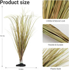 Fake Desert Dry Grass, Artificial Plants for Reptile Tank Accessories, Habitat Decor Fit for Bearded Dragon, Crested Gecko, Leopard Lizard, Chameleon, Artificial Outdoor Plants, Terrarium Decor (3)