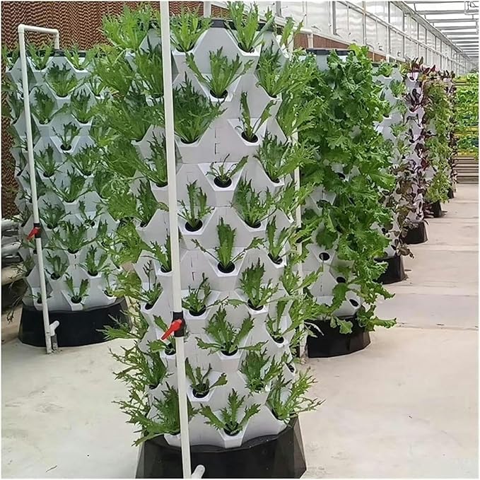 Hydroponics Growing System Vertical Hydroponics System Pineapple Tower Intelligent Planter Aeroponic Garden Greenhouse for Vegetable Flower Herb Hydroponic Tower