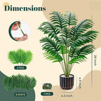Der Rose Fake Plants Tall Artificial Palm Tree Faux Plants Indoor for Living Room Home House Decor