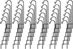Ashman Shepherd's Hooks 35 Inch (36 Per Pack), Black, Made of Premium Metal for Hanging Solar Lights, Bird Feeders, Mason Jars, Christmas Lights, Lanterns, Garden Stakes and Wedding Décor.