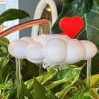Original Dripping Rain Cloud with Heart Charm, Gift for Plant Lovers