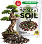 Professional Bonsai Soil Mix Ready to Use | Large 2.2 Quarts, Premium Potting Soil for Bonsai Trees, Fast Draining Blend Lava Limestone Pearock Calcined Clay Pinebark Indoor Outdoor | Made in USA