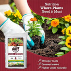 Brut Worm Farms 30 LB Organic Worm Castings, Natural Fertilizer for Indoor Outdoor Plants – Compost Soil Control, Mineral-Rich Potting Mix Additive Plant Food for Soil Health and Garden Growth