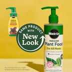 Miracle-Gro Indoor Potting Mix (6 qt.) and Plant Food (8 fl. oz.) for All Plant and Plant Care Leaf Protect & Shine (8 fl. oz.) - Bundle for Growing, Fertilizing, Protecting and Cleaning Houseplants