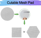 Bonsai Mesh Screen for Plant Pot Drainage 4 Inch, 50 Pcs Plastic Round Flower Pot Hole Mesh Cover Pad, Planter Bottom Drainage Inserts Grid Mat for Potted Succulent