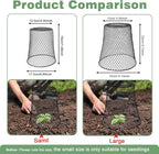 10 Pcs 6.8"×7.4" (Multiple Sizes/Quantities Available) Seedling Plant Protectors from Animals, Chicken Wire Plant Cage Garden Cloche to Protect Plants Vegetables from Rabbits Squirrels Chicken