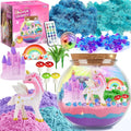 LAOESE Unicorn Light-Up Terrarium Kit for Kids – LED Night Light DIY Arts and Crafts Kit, Unicorn Toys for Girls Ages 4 5 6 7 8-12 – Birthday Gifts for Girls