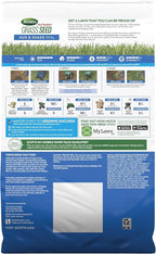Scotts Turf Builder Grass Seed Sun and Shade Mix - Grass Seed Plus Lawn Fertilizer and Soil Improver, Covers Up To 6,400 sq. ft., 16 lb.