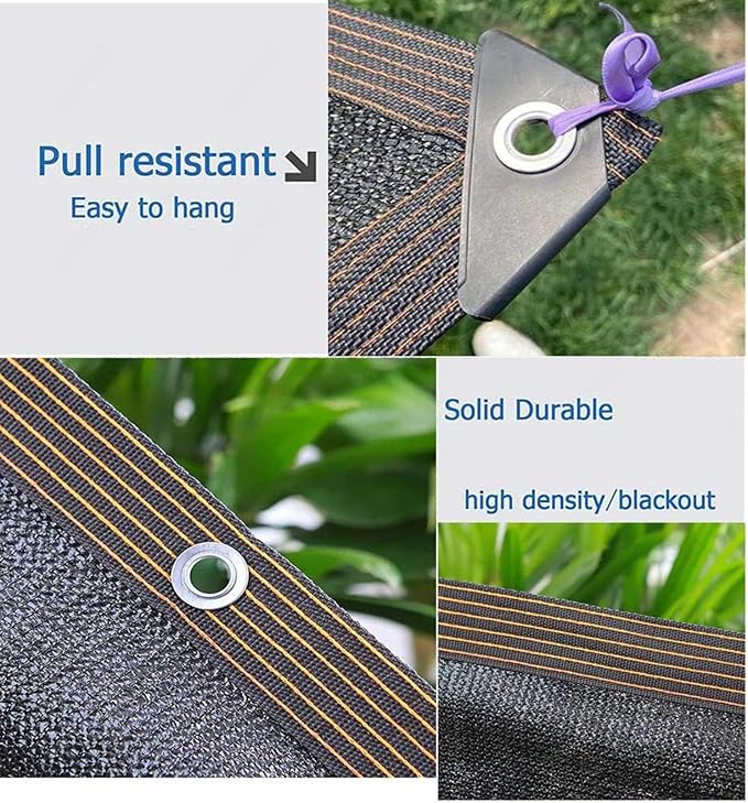 Shade Net Garden Sun Shade Sail Canopy Sail Shade Breathable Tear-Resistant Mesh Reinforced Edge Tear-Resistant for Balconies/greenhouses, Customizable Sizes,black-2x3m