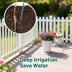 Biling 4W Solar Drip Irrigation System Kit, Digital Programmable Automatic Water Timer with 2200mAh Battery, Water-Saving Garden Watering System for 15-20 Potted Plants Outdoor/Indoor
