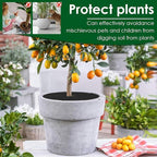 Pot Cover ‑ 10 Pieces Cuttable Planter Guard, with 10 Stakes Round Pot Grid for Indoor Gardening Moss Kitten Dog Gidding Squirrel Animal Protective Mesh Garden Accessories