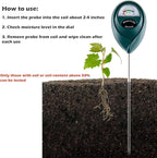 Tennedriv Green Long Probe Soil Moisture Meter for Outdoor Plants, Plant Water Meter for Outdoor Plants,Plant Moisture Meter for Indoor Plants and Outdoor Plants, No Batteries Required