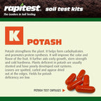 Rapitest Soil Test Kit for Gardens, Vegetables, Flowers and Lawns. USA designed and assembled soil tester completely, quickly and accurately measures/analyzes soil pH acidity and garden nutrients.