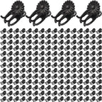 GXXMEI 400PCS Plant Clips, Orchid Clips Plant Orchid Support Clips Flower and Vine Clips for Supporting Stems Vines Grow Upright Dark Brown