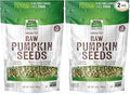 NOW Foods, Pumpkin Seeds, Raw and Unsalted, Essential Fatty Acids, Rich in Iron, Excellent Source of Protein, Certified Non-GMO, 1-Pound (Packaging May Vary) (Pack of 2)