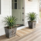 Artificial Agave Plant 19.68Inch UV Resistant Faux Agave Plant Outdoor Large Fake Plants Indoor Realistic Artificial Plants Without Pot for Outdoor Patio Garden Indoor Home Decor (2 Packs)