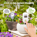 RAINPOINT WiFi Solar Auto Watering System with Two Smart Digital Soil Sensors for House Potted Plants