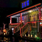 Solar Rope Lights, 2 Packs Total 132ft 400LED Solar String Lights, 8 Modes Waterproof Solar Powered Outdoor Light, Flexible Clear Tube Light for Garden Backyard Patio Deck Porch Tree Xmas Decor - Red