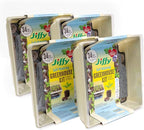 Jiffy Seed Starter Tray Kit - Self-Watering, High Germination Rate, Seedling Tray - 4 Pack - Peat/Plastic