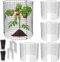 15 PCS Round Plant Protector from Animals, 5 Pack 12'' x 12'' Metal Plant Cages， Metal Mesh to Keep Animals Out, Garden Protection Bunny Barricades, Wire Plant Protectors for Rabbits Chicken Duck