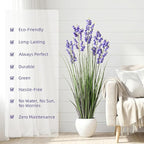Ttranewsoo Green Onions Home Decor Fake Plants Lily of The Valley Snake Plant Home DéCor Accents Artificial Grass Room Decor Artificial Plants Indoor Artificial Grass 47“ 1 Pack（Purple）