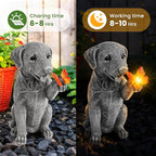 Solar Garden Statues Outdoor Decor, Garden Decor Dog Statue for Yard, Patio, Lawn Outside, Ideal Christmas Birthday Mothers Day Gifts for Mom Women Grandma