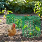 succulentlovers 6 Packs 13"x 16" Wire Plant Protector from Animals, Plant Protector Cages with Detachable Covers & Zip Ties & Stakes, Chicken Wire Plant Covers for Flower and Vegetables Protection