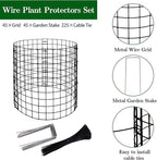 Adnee 15 Packs Wire Plant Protector from Animals, 12 x 12 Inches Metal Mesh Plant Cage Covers, Sturdy Garden Bunny Barricades Chicken Wire Cloche for Plants Shrubs Vegetables Flowers