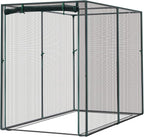 Ohuhu Crop Cages for Garden Plant:6.6x3.9x5.3 Ft Plant Protection Tent with Zippered Door, Raised Bed Cover, Garden Bed Cover with Frame, Wind-Resistant Plant Cages for Outdoor Plants
