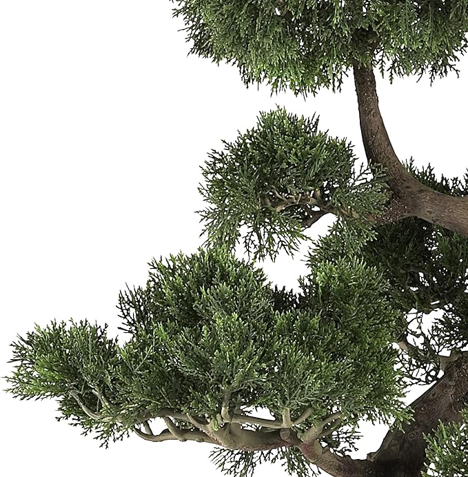 Nearly Natural 4100 Cedar Bonsai Tree, 36-Inch, Green
