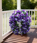 Faux Bougainvillea Artificial Flowers Plants for Outdoor Outside Spring Decoration, 2pcs Fake Silk Long Trailing Vines UV Resistant Realistic for Front Door Porch Planter Urn Patio Balcony Yard, Mix