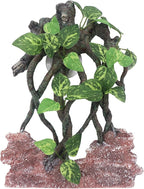 AQUA KT Reptile Climb Tree Branch Rock Background Decoration with Suction Cup for Terrarium Amphibian Lizard Snake