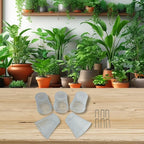 5 Metal Plant Covers with Anchoring Stakes Outdoor Shields for Vegetables, Flowers, and Potted Plants (White)