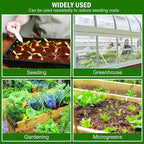 YoleShy 5 Packs Seed Starter Tray with Dome Reusable Plastic Plant Growing Trays with Humidity Domes Thickened Sturdy for Seed Starting Germination Growing Seedling Propagation,14.5"x9"
