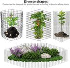30 Pcs Plant Protectors from Animals,Protect Plants from Deer 10 Sets Metal Plant Cages Animal Intrusion Barrier Wire Mesh Easy to Assemble/Store Vegetable Garden Protection 12 * 12“