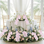 Orchids Artificial Flowers 6PCS Faux Orchid Stems Fake Phalaenopsis Orchid with Stems for Floral Arrangements Home Wedding Dining Table Party Garden Decoration(Light Pink)