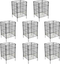 8 Pack Plant Protectors from Animals, 32Pcs DIY Plant Cages 12.6"x12.6"x16", Chicken Wire Garden Animal Barrier, Keep Rabbits & Chipmunks Out for Vegetables, Shrubs & New Plants