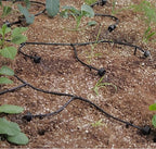 AEO Solar-Powered Automatic Watering Drip Irrigation System, 50 Drippers, 155 ft for Balcony Greenhouse Raised Garden Bed
