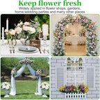150 Pcs Floral Water Tubes with Rubber Caps Floral Picks Green 6 Inch Extendable Vials Fresh Stem Cut Flower Water Tubes Leak-Proof and Portable Arrangements Supplies for Flower Stem Florist Supply