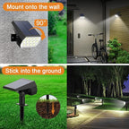 WELALO Solar Spot Lights Outdoor, [10 Pack/65 LED/3 Modes] Solar Landscape Spotlights, Solar Powered Security Lights, IP68 Waterproof Wall Lights for Outsides Walkway Yard Garden Driveway(Cool White)