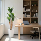 Garvee 4.8FT Artificial Dracaena Plant, Faux Yucca Tree in White Tall Planter, Artificial Trees Fake Floor Plant in Pot for Home Office Indoor Outdoor Decor