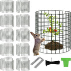 30Pcs Plant Protector from Animals: 10 Pack Metal Mesh Plant Cages to Keep Animals Out - Garden Protection Bunny Barricades from Chicken Squirrels Rabbits for Flowers Vegetables