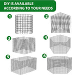 18 Pcs 11.8 in x12 in Wire Plant Protector Cages - Chicken Wire Cloche Animal Barrier, Metal Mesh Plant Cage with Stakes and Ties for Raised Bed Vegetables, Flowers, Shrubs & Plants