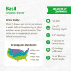 Back to The Roots 100% Organic Seed Packet Basil Sweet