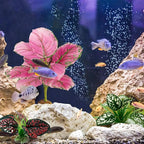 Moonorange Reptile Artificial Plants, Terrarium Plants Decorations Supplies, Aquarium Fish Tank Plants, Amphibian Habitat Hideout Tank Accessories(L Set-3pcs/F)