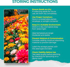 2200+ Mixed Flower Combo Seed Pack for Your Home Garden, 40+ Variety Flower, Including Petunia, Zinnia, Sunflower and More, Attracts Pollinators, Non- GMO and Heirloom