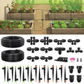 RAINPOINT Drip Irrigation System, Quick-Connect Garden Watering System Kit with Adjustable Emitters for Greenhouse, Garden Grid, Raised Bed, Potted Plants (25 ft Main Tubing + 50 ft Irrigation Tubing)