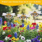 4 Pack Corrugated Plastic Plant Umbrellas for Outdoor Plants 12 Inch Garden Plant Shade Cover Hot Sun Animal Plants Umbrella for Patio, Potted Plant and Garden Beds Decor