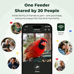 Kiwibit Solar Smart Bird Feeder with Camera, AI Bird Species Identification, 8MP Photos, 4K UHD Video Live Stream Wild Bird House Feeders for Outdoors, Bird Watching Gifts for Bird Lovers, Green
